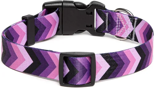 Miniatura 2 de Collar ajustable para perro con patrones, ultra cómodo, de nailon suave, transpirable, para perros pequeños, medianos y grandes (S, flecha)