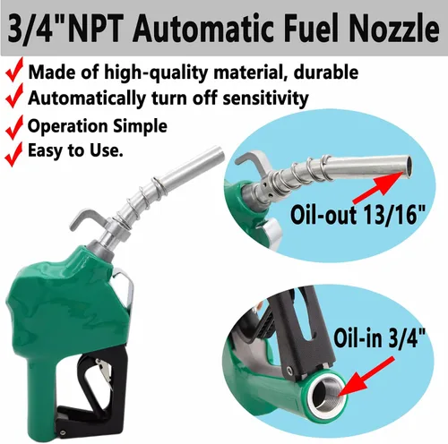 Miniatura 2 de Boquilla de combustible automática NPT de 3/4", boquilla de combustible de apagado automático LIYYOO, boquilla de combustible automática de alto