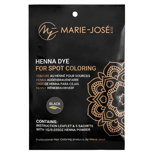 Miniatura 13 de Marie-José - Tinte de henna profesional para teñir manchas, cubre el cabello gris, retoque de raíz, bueno para 50 aplicaciones (juego de 5 colores)