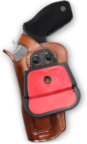 Miniatura 5 de Masc OWB - Funda de cuero con correa de retención, se adapta al modelo 2-441031T, 2-441039T, 2-441031MAG, 2-441039MAG Judge 4510 Marco de acero