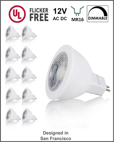 Miniatura 2 de CBConcept - Foco LED MR11 GU4.0, de 2 W, 165 lúmenes, equivalente a focos halógenos de 20 W, con un ángulo del haz de 36°, 12 V, corriente continua