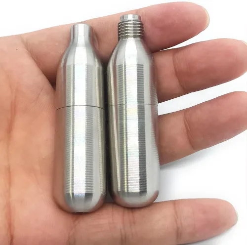 Miniatura 6 de Cartuchos de CO2 recargables de 0.28 oz, cartuchos de CO2 Tanque de CO2 de acero recargable de 0.28 oz de alta calidad para pistolas de Airsoft