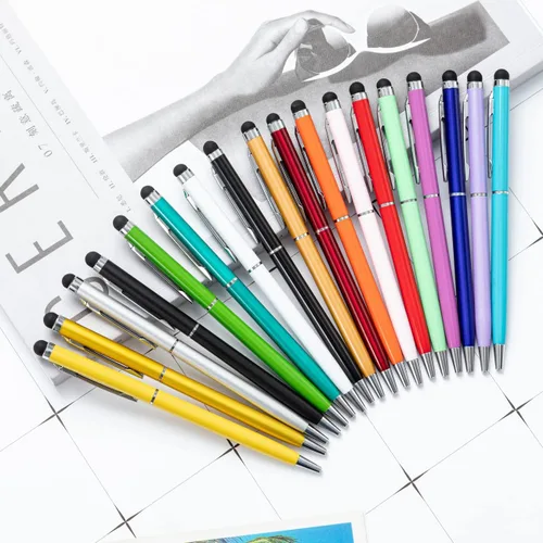 Miniatura 2 de Bolígrafos personalizados con nombre, icono, logotipo, texto, bolígrafo personalizado con lápiz capacitivo para iglesia de negocios, 100