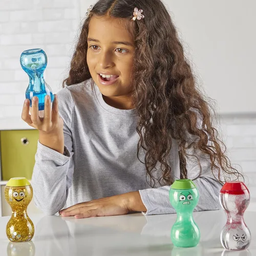 Miniatura 8 de hand2mind Botellas sensoriales de expresa tus sentimientos: emociones primarias, juguetes sensoriales para niños pequeños, juguetes silenciosos