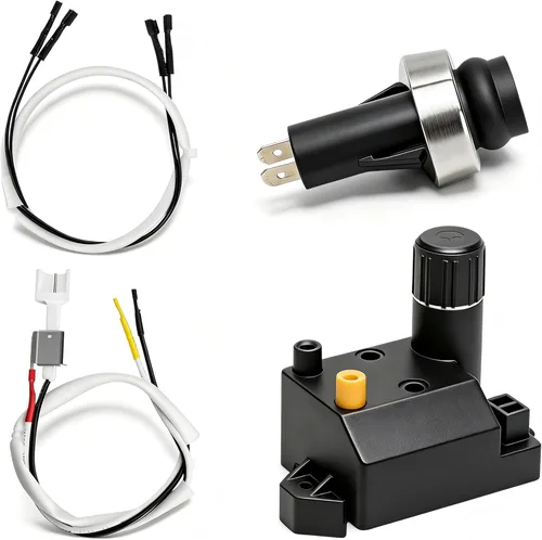 Miniatura 12 de SafBbcue Encendedor de parrilla 80475 para Weber Q120 Q220 Series Parrillas Interruptor electrónico de 2 salidas Kit de botón de encendido
