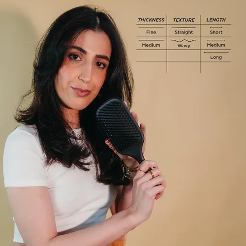 Miniatura 8 de Denman Gentle Paddle Hairbrush for Comfortable Detangling, Blowdrying and Styling