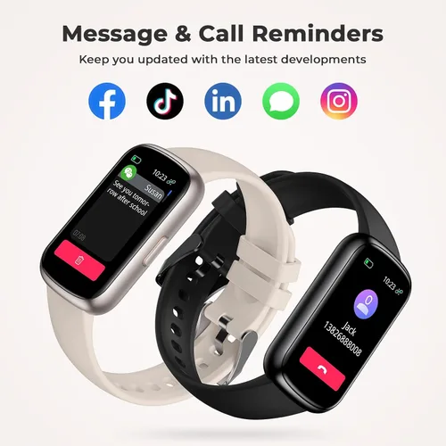 Miniatura 4 de Pulsera de fitness para mujeres y hombres, reloj inteligente con monitor de oxígeno en sangre, frecuencia cardíaca 24/7, monitor de sueño, calorías