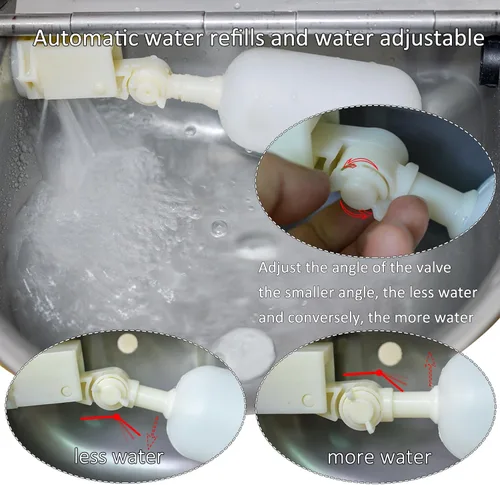 Miniatura 5 de Dispensador automático de cuencos de agua para perros, comedero de agua de acero inoxidable para aves de corral y ganado pequeño