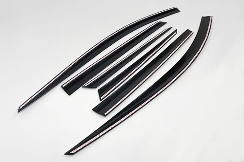 Miniatura 5 de AUTOCLOVER - Deflectores de viento para ventana lateral teñidos en negro ahumado, 6p, compatibles con 2023 All New Sportage, E260