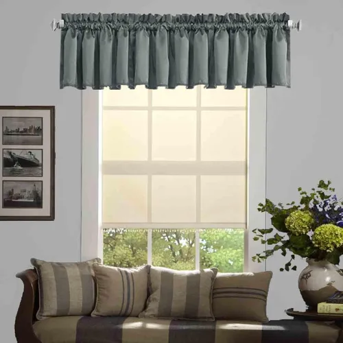 Miniatura 28 de Cortinas de cocina negras Ladity - 2 paneles de cortinas cortas opacas, 36 pulgadas, privacidad, niveles de café, cortinas de granja para ventana