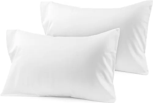 Miniatura 13 de COTTON STICH™ Juego de 2 fundas de almohada para niños pequeños de 14 x 20 pulgadas, 100% algodón de 600 hilos, fundas de almohada suaves y Azul