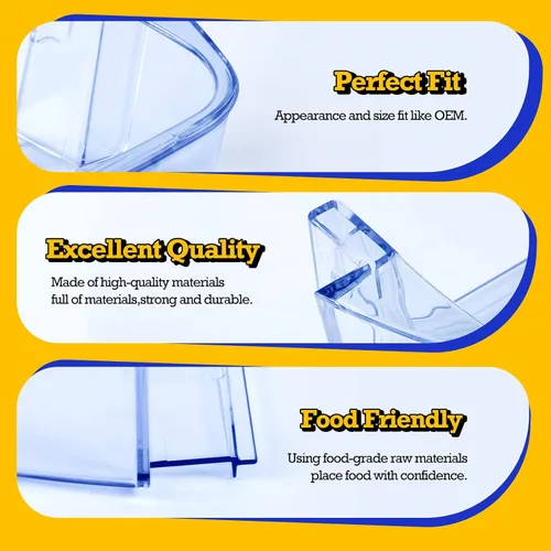 Miniatura 5 de WPW10430639 Estante para puerta de refrigerador Compatible con Whirlpool Kenmore, Contenedor para puerta del congelador W10430639 W10324876