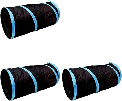 Miniatura 16 de iCAGY Túnel interactivo para gatos de interior, juguetes de túnel de conejo, juguetes para mascotas, túneles de juego para gatos, gatitos, conejos