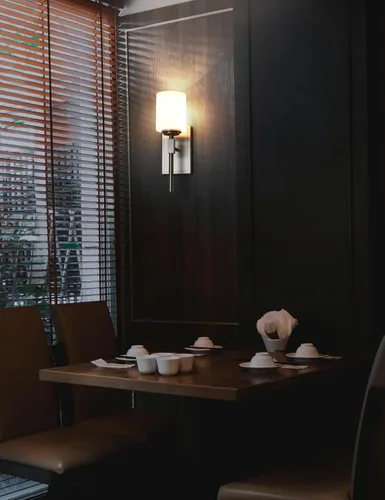 Miniatura 8 de Aplique de pared de 1 luz, elegante iluminación de pared en níquel cepillado, 1 luz de transición para tocador de baño con pantalla de vidrio opal