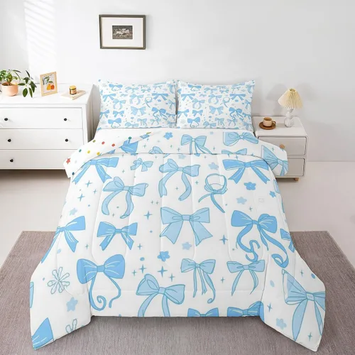 Miniatura 46 de Feelyou Juego de edredón de castillo rosa para niños, tamaño individual, juego de ropa de cama de princesa para niños y niñas, inserto de edredón