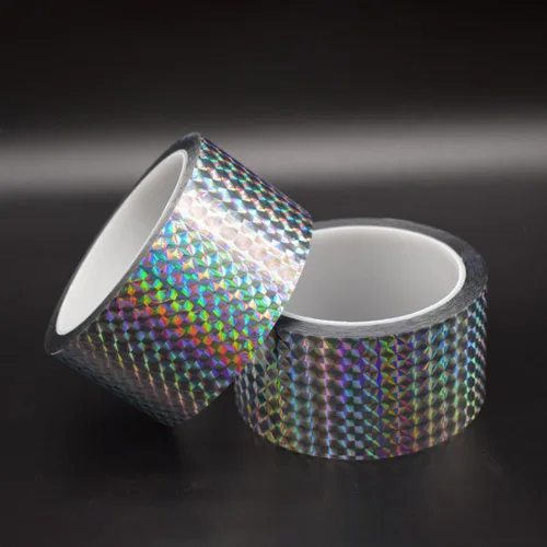 Miniatura 7 de Cinta reflectante holográfica autoadhesiva, cinta reflectante holográfica para mantener alejados a los pájaros, proyectos de manualidades, arte