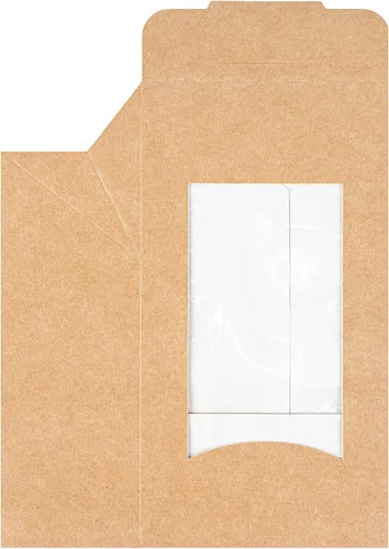 Miniatura 16 de Restaurantware Cajas de papel para llevar - 1 ventana - Kraft - Ángulo - Caja de 50 ct
