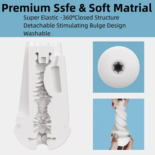 Miniatura 2 de Masturbador masculino automático, masturbadores masculinos eléctricos con 4 modos de succión y 9 modos de vibración, juguete sexual masculino