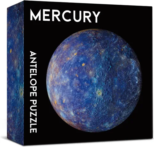Miniatura 4 de Antelope - Rompecabezas de mercurio de 1000 piezas para adultos, rompecabezas de planeta espacial con círculo redondo, sistema solar, alta