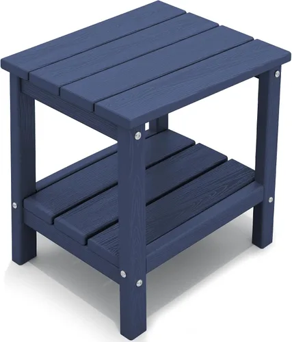 Miniatura 20 de KINGYES Mesa auxiliar doble, mesa auxiliar Adirondack- Aruba