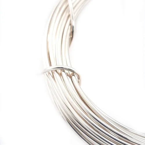 Miniatura 4 de CRAFT WIRE Calibre 18, alambre de plata de ley 925 (redondo), mitad duro, fabricado en Estados Unidos, 5 pies