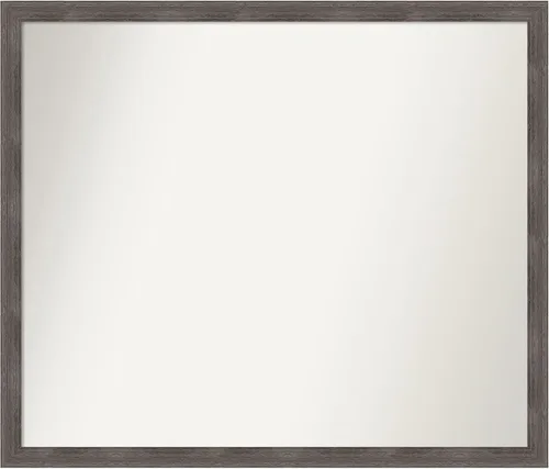 Miniatura 520 de Amanti Art Espejo personalizado, espejo de baño gris plomo a rayas, espejo de pared o espejo de tocador de baño sobre el fregadero