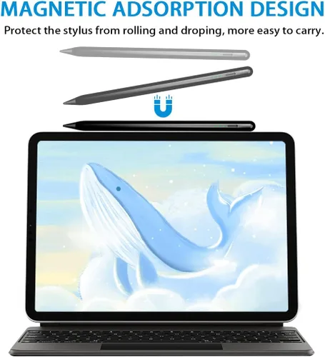 Miniatura 5 de Lápiz óptico para Apple iPad – Lápiz para iPad con rechazo de palma y sensibilidad a la inclinación, compatible con iPad 2018-2024 10ª, 9ª, 8ª, 7ª