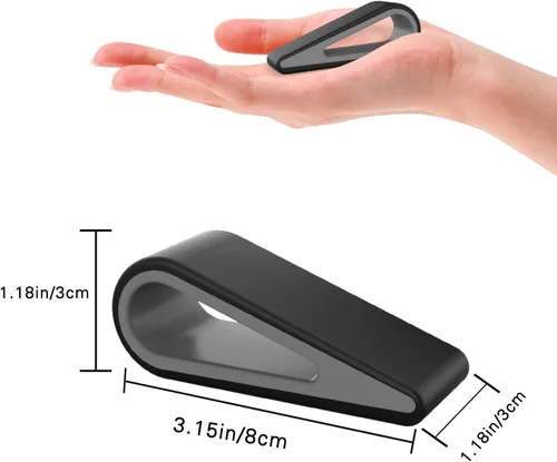 Miniatura 7 de MoKo Soporte universal para teclado de computadora portátil/computadora, [4] antideslizante de silicona inclinable con cuña elevadora estable, Negro