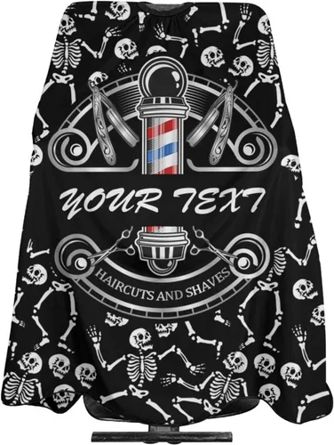 Miniatura 36 de Capa de barbero impermeable personalizada, Capa de peluquero personalizada, Añade tu texto, Capa de salón personalizada para hombres, Capa de corte