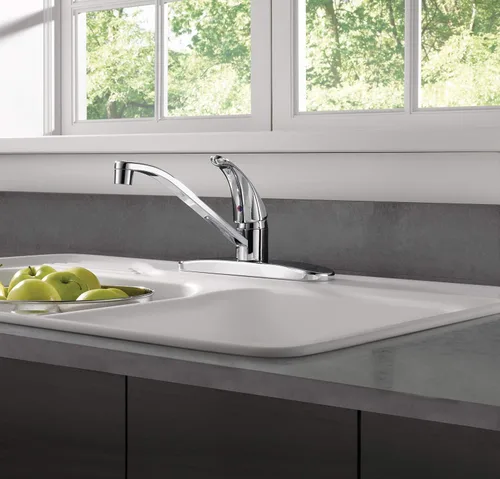 Miniatura 4 de Peerless Grifo de fregadero de cocina con mango único, cromado P110LF
