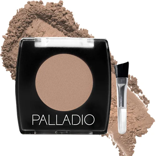 Palladio Polvo para Cejas, Polvo Suave y Natural para Cejas con Aceite de Jojoba y Manteca de Karité, Ayuda a Mejorar y Definir las Cejas, Tamaño