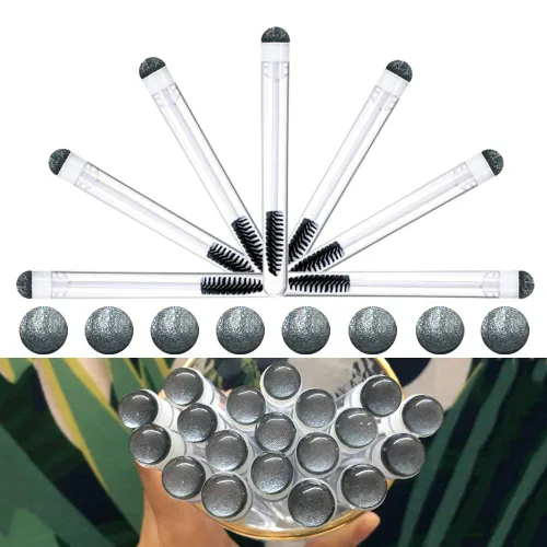 Miniatura 13 de Dming - 20 unidades de cepillo para pestañas, herramienta de maquillaje, suministros para extensiones de pestañas, cepillo de limpieza, rímel