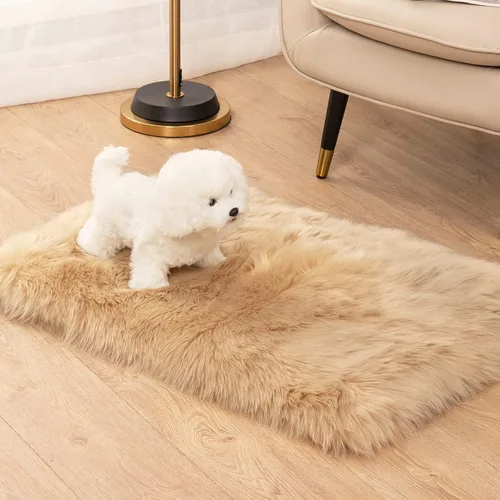 Miniatura 36 de Carvapet - Tapete suave de cuero sintético de oveja, lanudo y lujoso, grande (para decorar habitación), lado de la cama, dormitorio, sala de estar