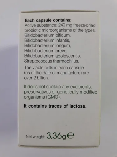 Miniatura 4 de Genesis Bifidobacterium Complex BB Probiotic 14 Cápsulas de 240 Mg Paquete de Viaje