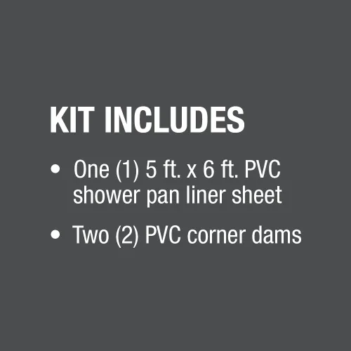 Miniatura 6 de Kit de revestimiento para cajuela color gris Oatey 41620 40, 5-pies x 6-pies