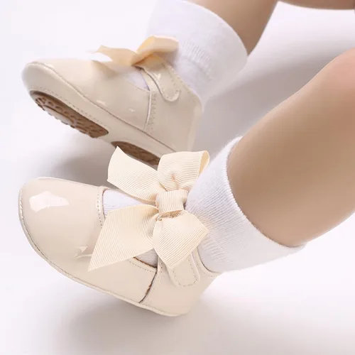Miniatura 2 de COSANKIM Zapatos planos Mary Jane para bebés y niñas, suela de goma antideslizante, zapatos de vestir de princesa para boda