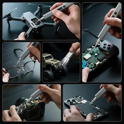Miniatura 6 de STREBITO Destornillador eléctrico, juego de destornilladores de precisión 144 en 1, 120 puntas magnéticas, almacenamiento organizado y portabilidad