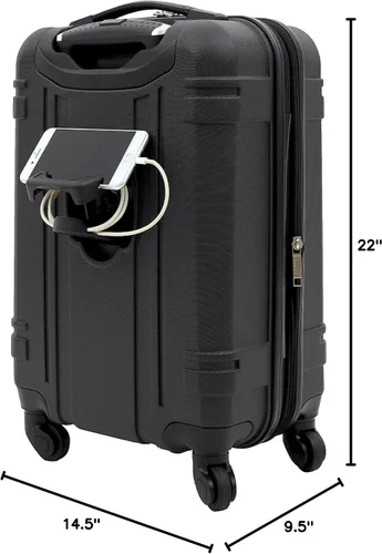Miniatura 10 de Wrangler Equipaje de mano rígido astral de 20", Negro -, Equipaje de mano rígido astral de 20