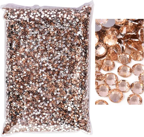 Miniatura 40 de 50000 piezas de diamantes de imitación con parte posterior plana, resina sin termoadhesión, gran cantidad al por mayor para manualidades, bricolaje