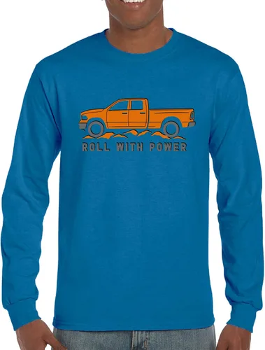 Miniatura 161 de Tee Hunt Camisetas gráficas y camisetas sin mangas para hombre Roll with Power Pickup Truck