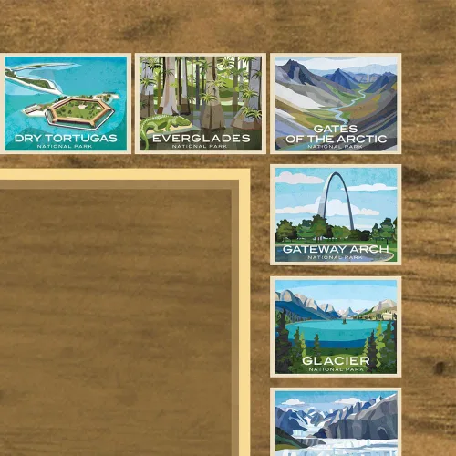 Miniatura 5 de Map Your Travels National Park Travel Quest - Póster de mapa para rascar Incluye herramienta para rascar (16 x 28 pulgadas) ACTUALIZADO OTOÑO 2024