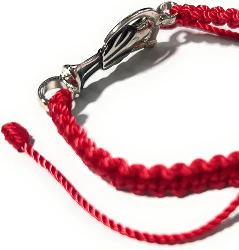 Miniatura 5 de Pulsera de hilo rojo Pulsera Roja de hilo de la Santa Muerte
