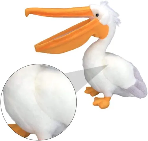 Miniatura 8 de Juguetes de peluche para pájaros, animal de peluche suave para niños y decoración del hogar, bonita muñeca de peluche con pico naranja de 30 pulgadas