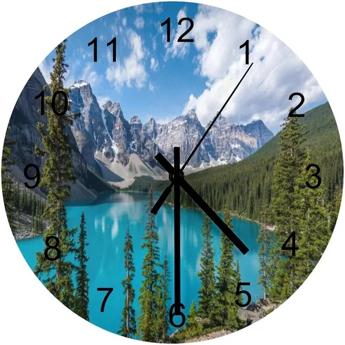 Miniatura 12 de Reloj de Pared de Flores Silencioso Sin Tictac Operado por Batería, Caricatura de los 70s Linda Flor Abstracta Pastel Margarita Reloj Floral