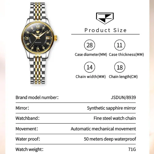 Miniatura 6 de Taxau Watch for Women Small Wrist Watches Diamond Waterproof Luminous Female Watch