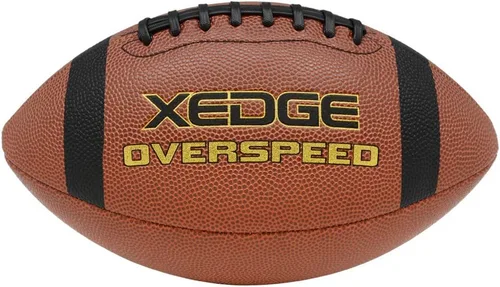Miniatura 2 de XEDGE Balones de fútbol americano de cuero compuesto para interiores/exteriores para entrenamiento y juego recreativo Talla 6,7,9