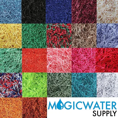 Miniatura 156 de MagicWater Supply - 1/2 libra - Blanco Diamante - Relleno de papel triturado y arrugado ideal para envolver regalos, rellenar cestas, cumpleaños