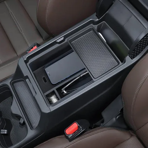 Miniatura 2 de Organizador de consola central compatible con reposabrazos Honda CRV 2026 2025 2024 2023, caja de almacenamiento para monedas y vidrio, inserto