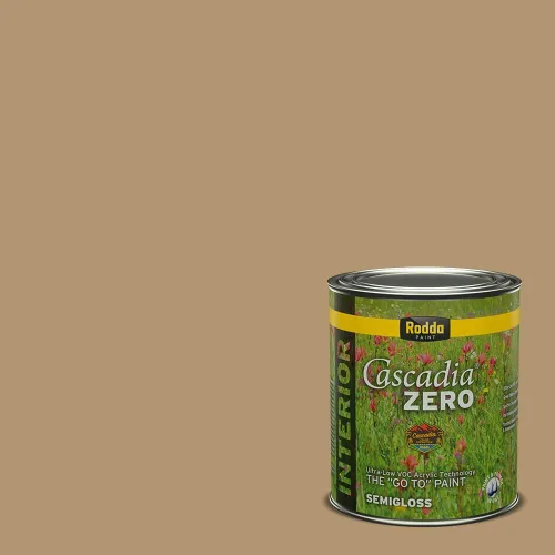 Miniatura 114 de Rodda Paint CASCADIA ZERO - Pintura plana e imprimación para interiores en uno, cuarto de galón, piel bronceada