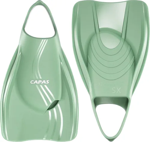 Miniatura 9 de CAPAS Aletas de Entrenamiento de Natación Pro con Bolsa de Malla, Aletas de Natación Profesionales Cortas de Silicona, Aletas de Talón Abierto
